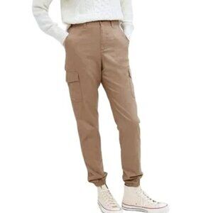 NEW GAP Girlfriend Jogger Cargo Pants in Warm Golden Brown SZ 10